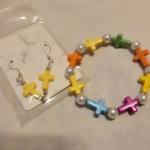Cross jewelry set